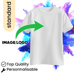 T-shirt Blanc Standard Personnalisable.